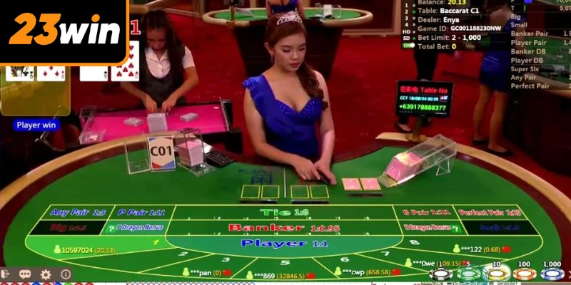 Luật chơi Baccarat 23WIN đơn giản cho người mới bắt đầu tại 